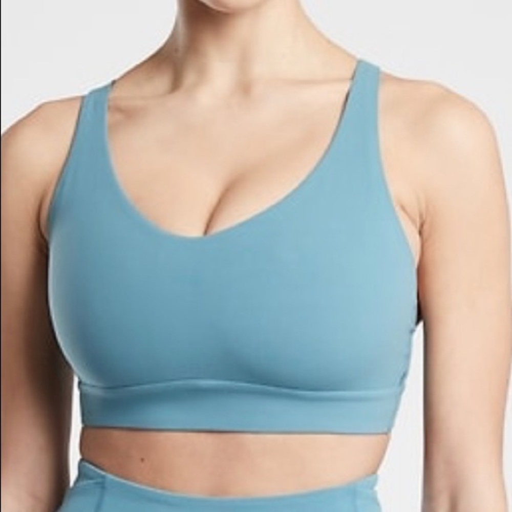 NWT Athleta Solace Bra Powervita XL Riveria Blue